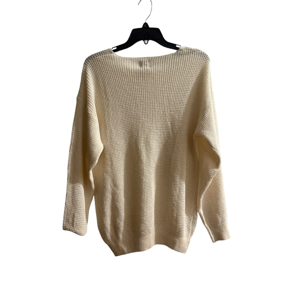NWT Zara Beige Women's Crew Neck Sweater - Picture 2 of 5